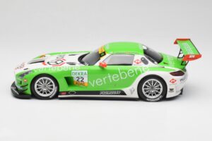 Mercedes AMG SLS C197 GT3 MS Racing #22 V. Sigacev / C. Stoll ADAC GT Masters 2011 Minichamps 1:18 151113102 Metal — billede 3 af 6