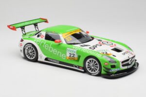 Mercedes AMG SLS C197 GT3 MS Racing #22 V. Sigacev / C. Stoll ADAC GT Masters 2011 Minichamps 1:18 151113102 Metal — billede 4 af 6