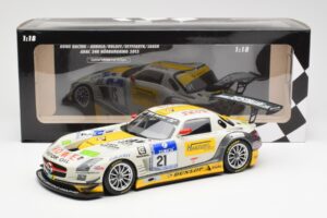 Mercedes SLS AMG GT3 #21 Rowe Racing Arnold / Roloff / Seyffarth / Jäger ADAC 24 Hours Nürburgring 2013 Minichamps 1:18 15113 — billede 6 af 6