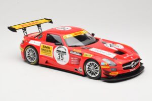 Mercedes SLS AMG GT3 #35 T. Heyer / T. Jager 24 Hours of Spa 2011 Minichamps 1:18 B66960196 Metal — billede 4 af 6