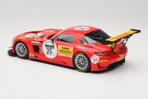 Mercedes SLS AMG GT3 #35 T. Heyer / T. Jager 24 Hours of Spa 2011 Minichamps 1:18 B66960196 Metal — billede 5 af 6