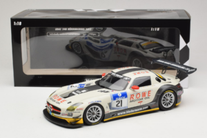 Mercedes SLS AMG GT3 #21 Rowe Racing M. Zehe / M. Hartung ADAC 24h Nurburgring 2012 Minichamps 1:18 151123121 Metal — billede 6 af 6
