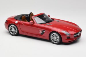 Mercedes SLS AMG R197 Roadster Le Mans Rød Minichamps 1:18 100039030 Metal — billede 6 af 8