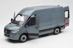 Mercedes Sprinter W907 Blågrå Norev 1:18 183423 Metal — billede 2 af 7