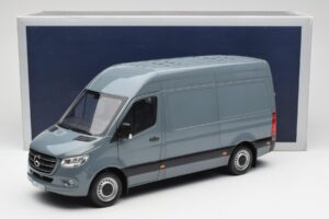 Mercedes Sprinter W907 Blågrå Norev 1:18 183423 Metal — billede 7 af 7