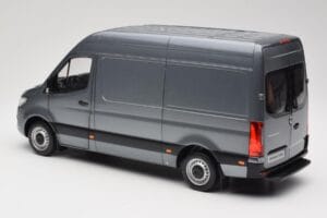 Mercedes Sprinter W907 Varevogn Selenite Grey Metallic Norev 1:18 B66004163 Metal — billede 7 af 8