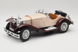 Mercedes SSK Beige & Mørkerød Bburago 1:18 3009-M4 Metal
