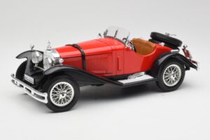 Mercedes SSK Rød & Sort Bburago 1:18 3009-M1 Metal