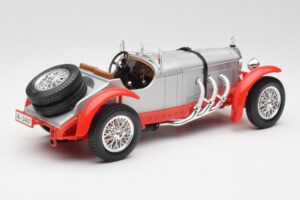 Mercedes SSK Sølv & Rød Bburago 1:18 3009-M2 Metal — billede 2 af 6
