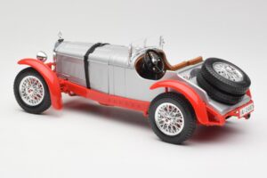 Mercedes SSK Sølv & Rød Bburago 1:18 3009-M2 Metal — billede 5 af 6