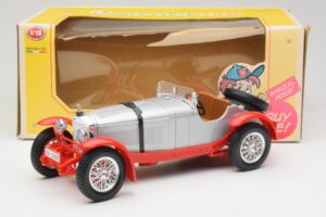 Mercedes SSK Sølv & Rød Bburago 1:18 3009-M2 Metal — billede 6 af 6