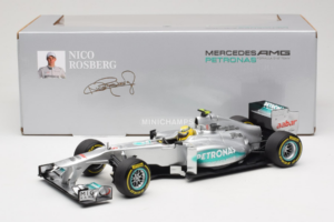 Mercedes W03 #8 N. Rosberg Mercedes AMG Petronas Showcar 2012 Minichamps 1:18 110120078 Metal — billede 7 af 7