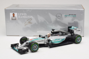 Mercedes W06 #44 L. Hamilton Mercedes AMG Petronas United States Grand Prix Winner World Champion 2015 Minichamps 1:18 110150 — billede 7 af 7