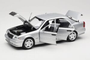 Mercedes C36 AMG W202 Silver Metallic Norev 1:18 183380 Metal — billede 2 af 8