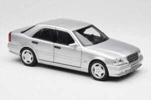 Mercedes C36 AMG W202 Silver Metallic Norev 1:18 183380 Metal — billede 6 af 8