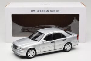 Mercedes C36 AMG W202 Silver Metallic Norev 1:18 183380 Metal — billede 8 af 8