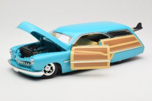 Mercury Merc Woodie Blå Hot Wheels 1:18 27806 Metal — billede 2 af 8