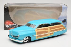 Mercury Merc Woodie Blå Hot Wheels 1:18 27806 Metal — billede 8 af 8
