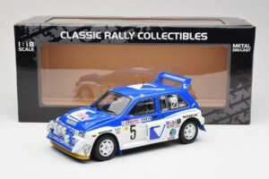 MG Metro 6R4 #5 T. Pond / R. Arthur Rally Monte Carlo 1986 Sun Star 1:18 5537 Metal — billede 8 af 8