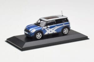 Mini Clubman R55 Cooper S Blue Metallic Onitsuka Tiger Minichamps 1:43 403138676 Metal — billede 2 af 4