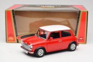 Mini Cooper Rød Bburago 1:18 3379 Metal — billede 8 af 8