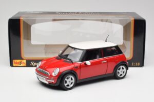 Mini Cooper R50 Rød Maisto 1:18 31619 Metal — billede 2 af 8
