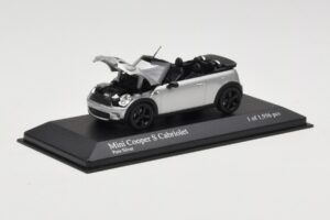 Mini Cooper S R57 Cabriolet Sølv Minichamps 1:43 431138830 Metal — billede 6 af 6