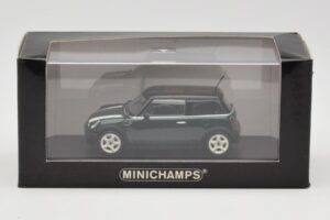 Mini Cooper S R53 Grøn Med Striber Minichamps 1:43 MINI006 Metal — billede 2 af 4