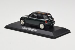 Mini Cooper S R53 Grøn Med Striber Minichamps 1:43 MINI006 Metal — billede 3 af 4