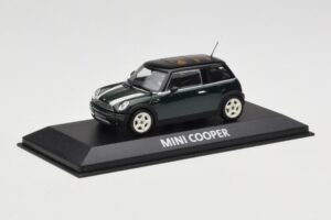 Mini Cooper S R53 Grøn Med Striber Minichamps 1:43 MINI006 Metal — billede 4 af 4