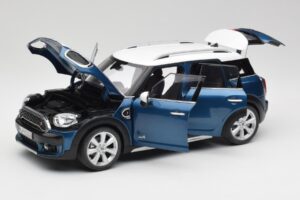 Mini Countryman F60 Island Blå & Hvid Kyosho 1:18 80432447940 Metal — billede 2 af 8