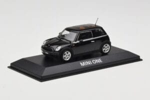 Mini One R50 Sort Med Sort Tag Minichamps 1:43 MINI005 Metal — billede 2 af 5