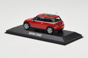 Mini One R50 Rød Med Rødt Tag Minichamps 1:43 MINI001 Metal — billede 3 af 5