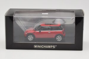 Mini One R50 Rød Med Rødt Tag Minichamps 1:43 MINI001 Metal — billede 4 af 5