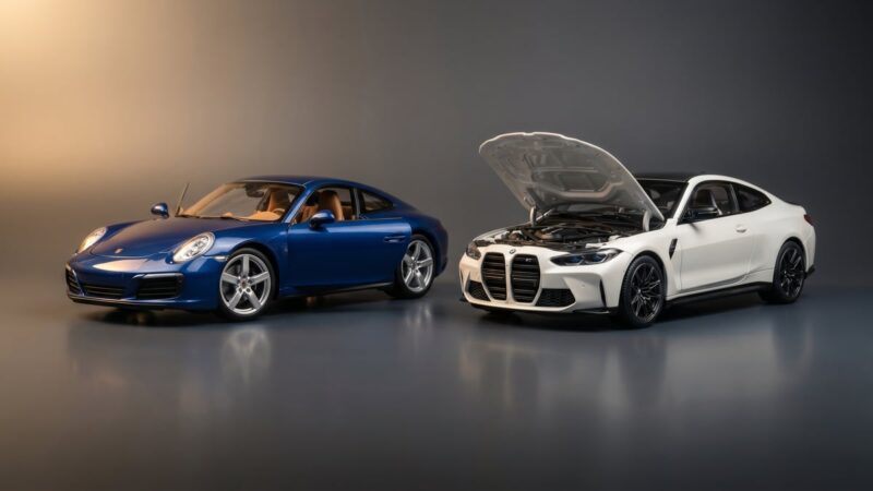Minichamps eller AUTOart: hvilken 1:18 skal du vælge?