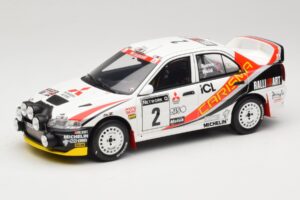 Mitsubishi Carisma GT Group N2 R. Burns / R. Reid RAC Rally 1997 Hvid Otto 1:18 OT1192 Resin