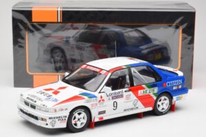 Mitsubishi Galant VR-4 #9 K. Eriksson / S. Parmander RAC Rally 1990 IXO 1:18 18RMC192A Metal — billede 6 af 6