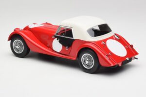Morgan 4/4 Plus Competition Hardtop Rød Kyosho 1:18 08114R Metal — billede 7 af 8