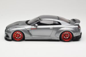 Nissan GT-R R35 Prior Design Grå GT Spirit 1:18 GT243 Resin — billede 3 af 6