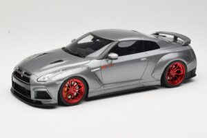 Nissan GT-R R35 Prior Design Grå GT Spirit 1:18 GT243 Resin
