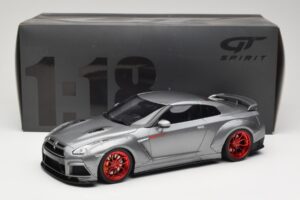 Nissan GT-R R35 Prior Design Grå GT Spirit 1:18 GT243 Resin — billede 6 af 6