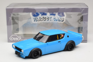 Nissan Skyline 2000 GT-R KPGC110 LB Works Blå Otto 1:18 OT1210 Resin — billede 2 af 6