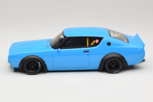Nissan Skyline 2000 GT-R KPGC110 LB Works Blå Otto 1:18 OT1210 Resin — billede 3 af 6