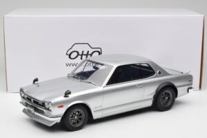 Nissan Skyline C10 2000 GT-R Sølv Otto 1:12 G094 Resin — billede 6 af 6