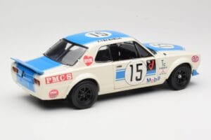 Nissan Skyline 2000GT-R KPGC10 #15 K. Takahashi Nissan Works JTCC 1972 Kyosho 1:18 08122B Metal — billede 3 af 8
