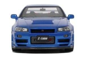 Nissan Skyline GT-R R34 NISMO Z-Tune Bayside Blue Otto 1:12 G082 Resin — billede 2 af 4