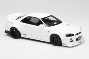 Nissan Skyline GT-R BNR34 by KRC Pearl White Otto 1:18 OT1135 Resin — billede 4 af 6