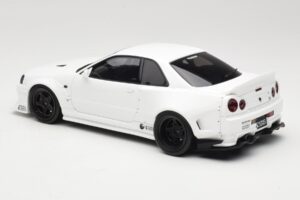 Nissan Skyline GT-R BNR34 by KRC Pearl White Otto 1:18 OT1135 Resin — billede 5 af 6