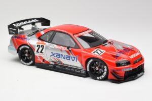 Nissan Skyline GT-R #22 M. Krumm / S. Motoyama Xanavi Nismo JGTC 2002 AUTOart 1:18 80277 Metal — billede 4 af 6