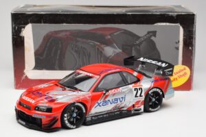 Nissan Skyline GT-R #22 M. Krumm / S. Motoyama Xanavi Nismo JGTC 2002 AUTOart 1:18 80277 Metal — billede 6 af 6